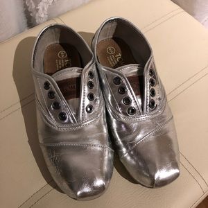 TOMS Silver Shoes